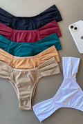 Tactel Thong Panties with Double-Side Waistband