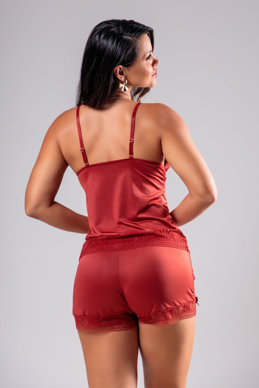 Satin & Lace Sleepwear Set